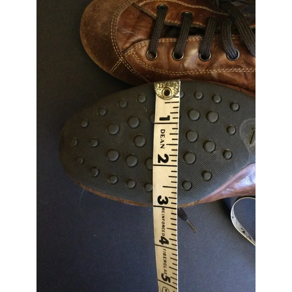 Paul Green Brown Leather & Suede Lace-Up Sneakers